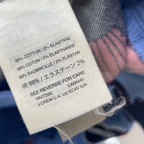 J Crew All Over Floral Print Chino Shorts Women Size 2 Blue Multicolor E7409 - Picture 5 of 6